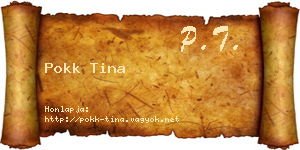 Pokk Tina névjegykártya